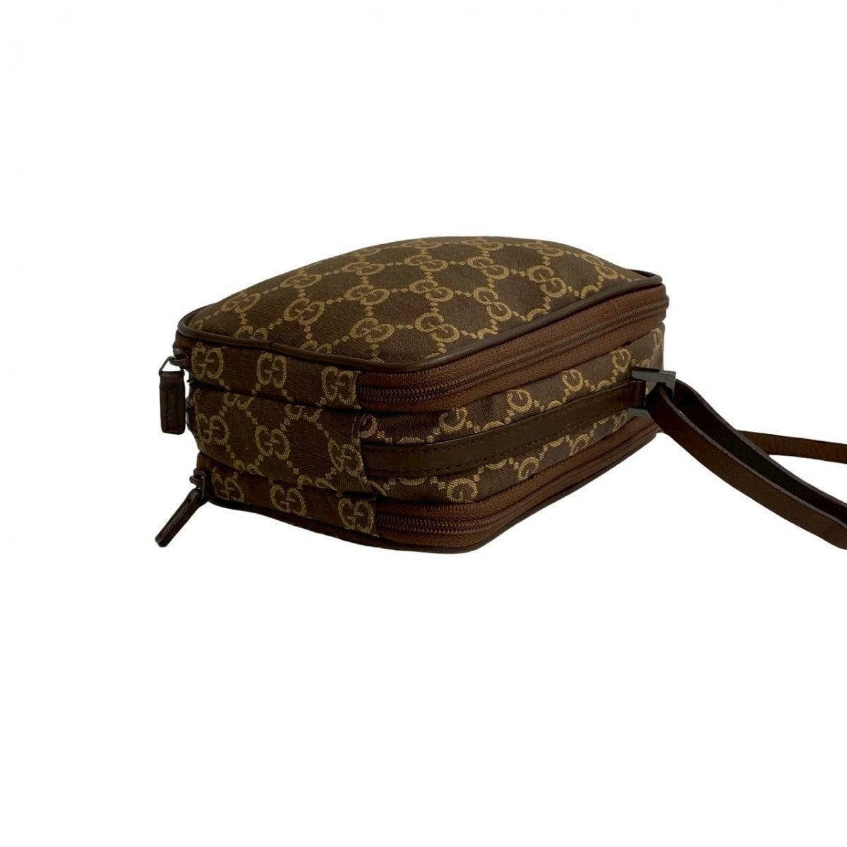 GUCCI Shoulder Bag canvas Brown