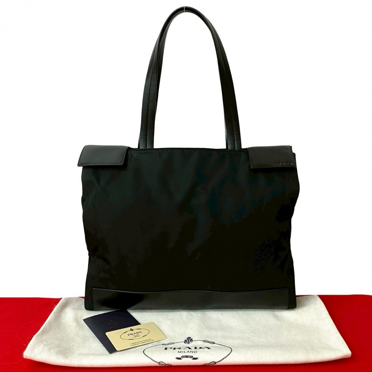 PRADA Tote Bag Nylon black