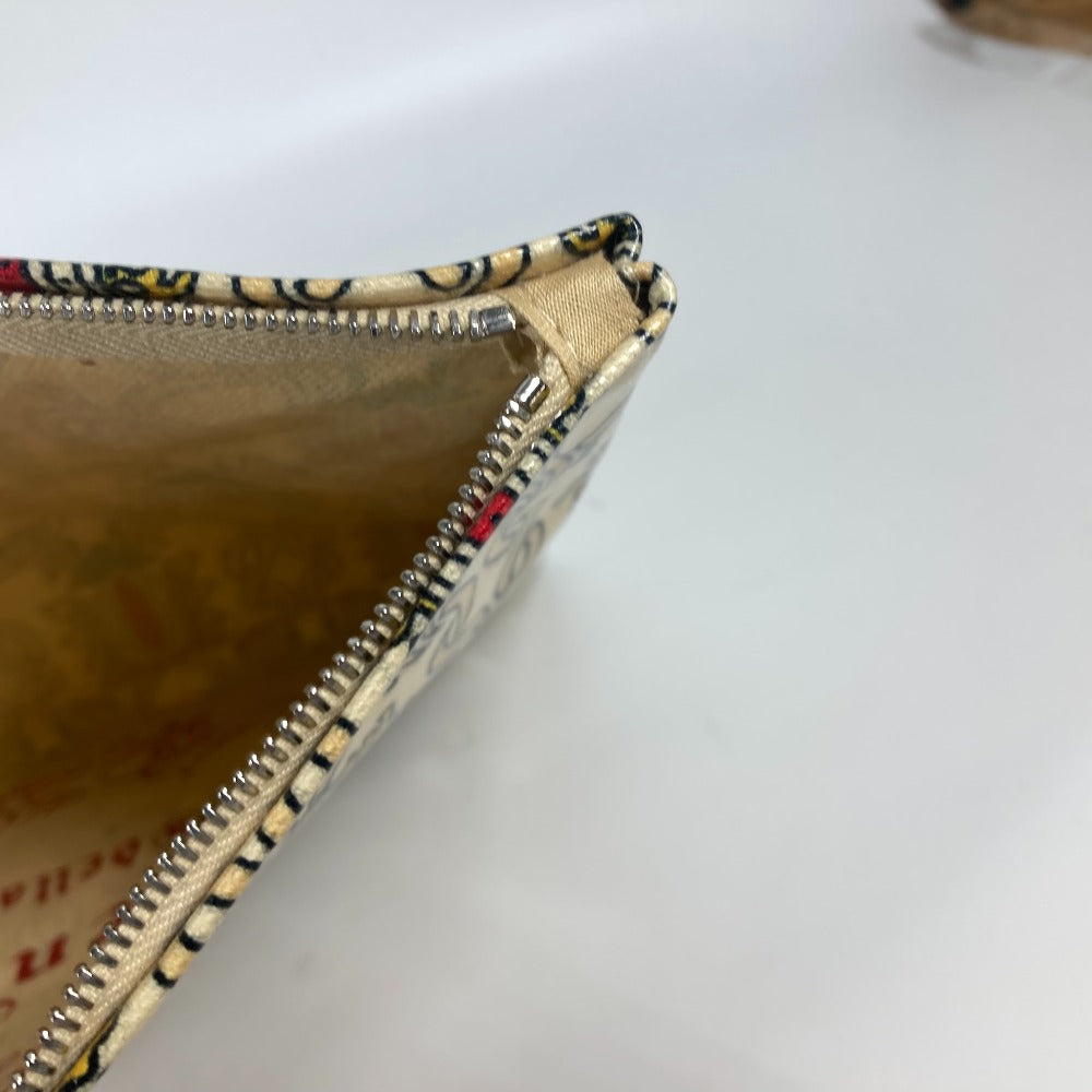 GUCCI Clutch bag Coated canvas Red Garden