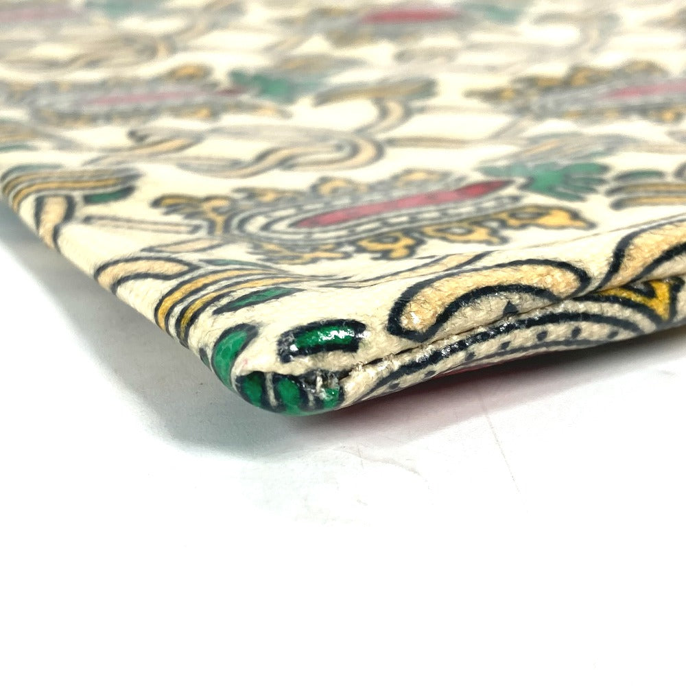 GUCCI Clutch bag Coated canvas Red Garden