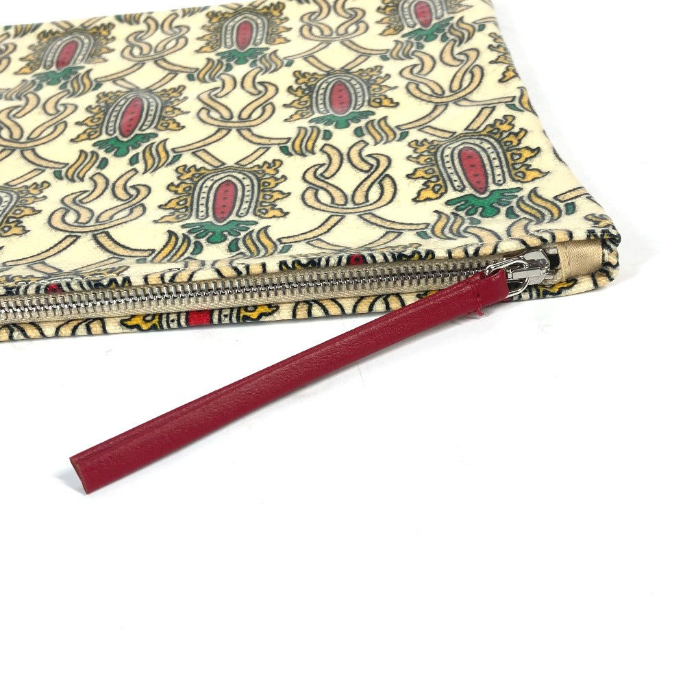 GUCCI Clutch bag Coated canvas Red Garden