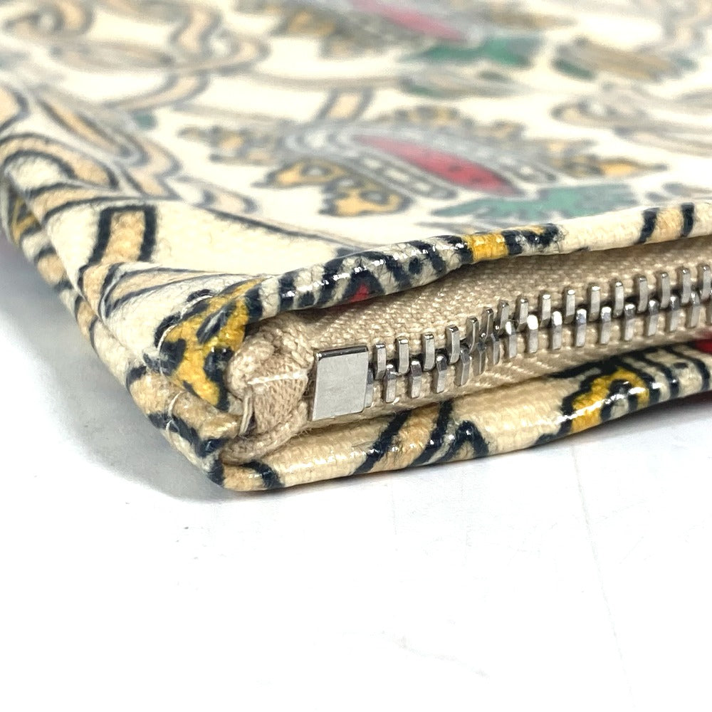 GUCCI Clutch bag Coated canvas Red Garden