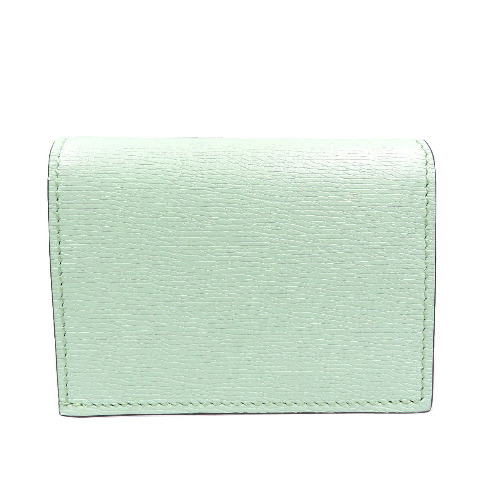 GUCCI Bifold Wallet 701009 leather Emerald Bananya Women Used Authentic