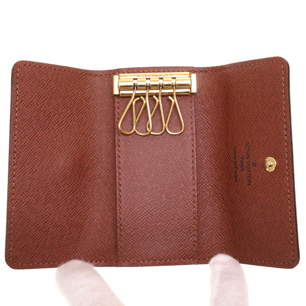 LOUIS VUITTON Key case Key holder M69517 Monogram canvas Brown Monogram Multicles4