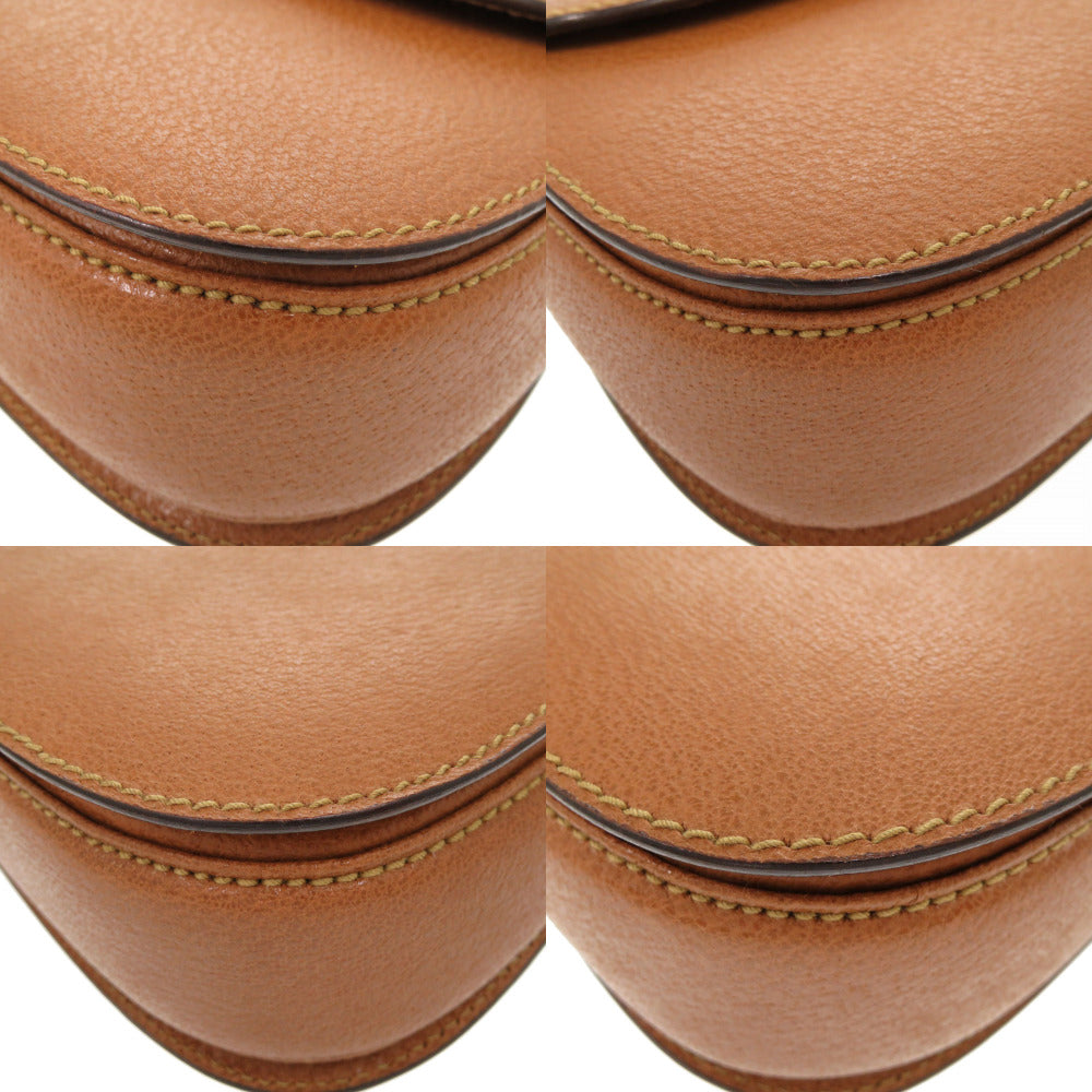 GUCCI Handbag 000 2046 0188 Bamboo Brown 2WAY Women Used Authentic