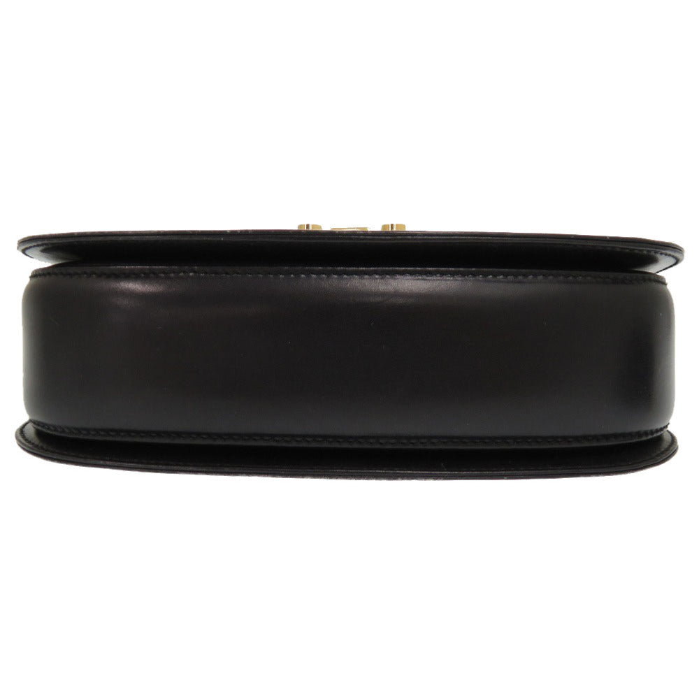 GUCCI Handbag 000 46 0210 leather black Lady Rock Vintage Women Used Authentic