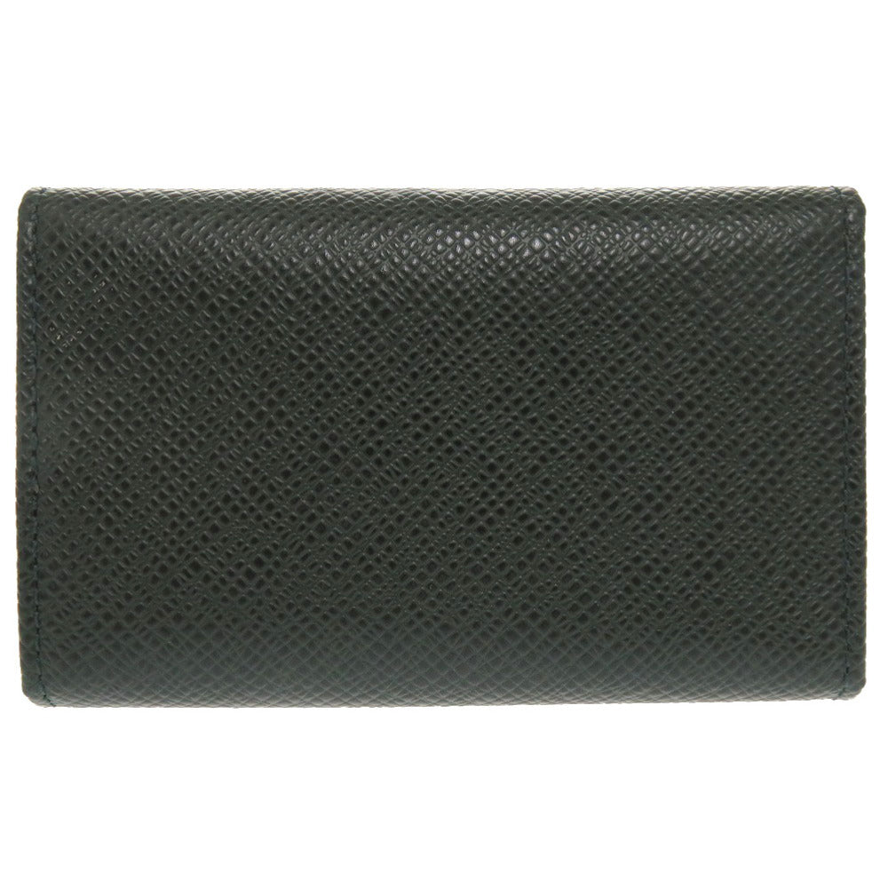 LOUIS VUITTON Key case Key holder M30534 Taiga Leather Deep green Taiga Multicles6 mens Used Authentic