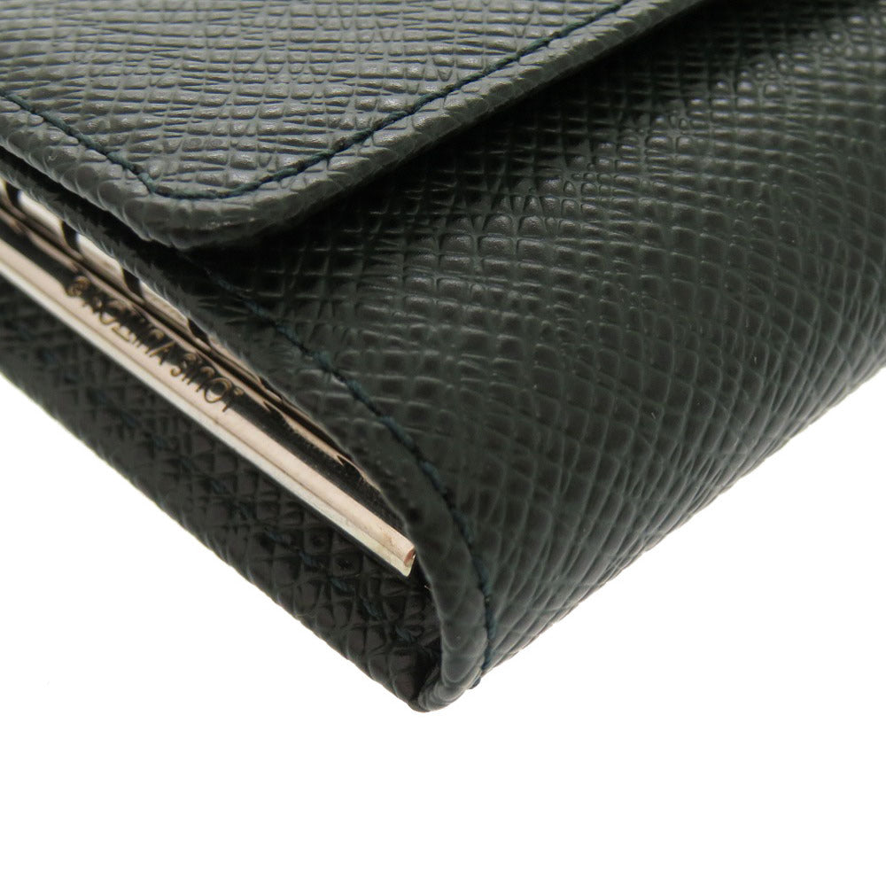 LOUIS VUITTON Key case Key holder M30534 Taiga Leather Deep green Taiga Multicles6 mens Used Authentic