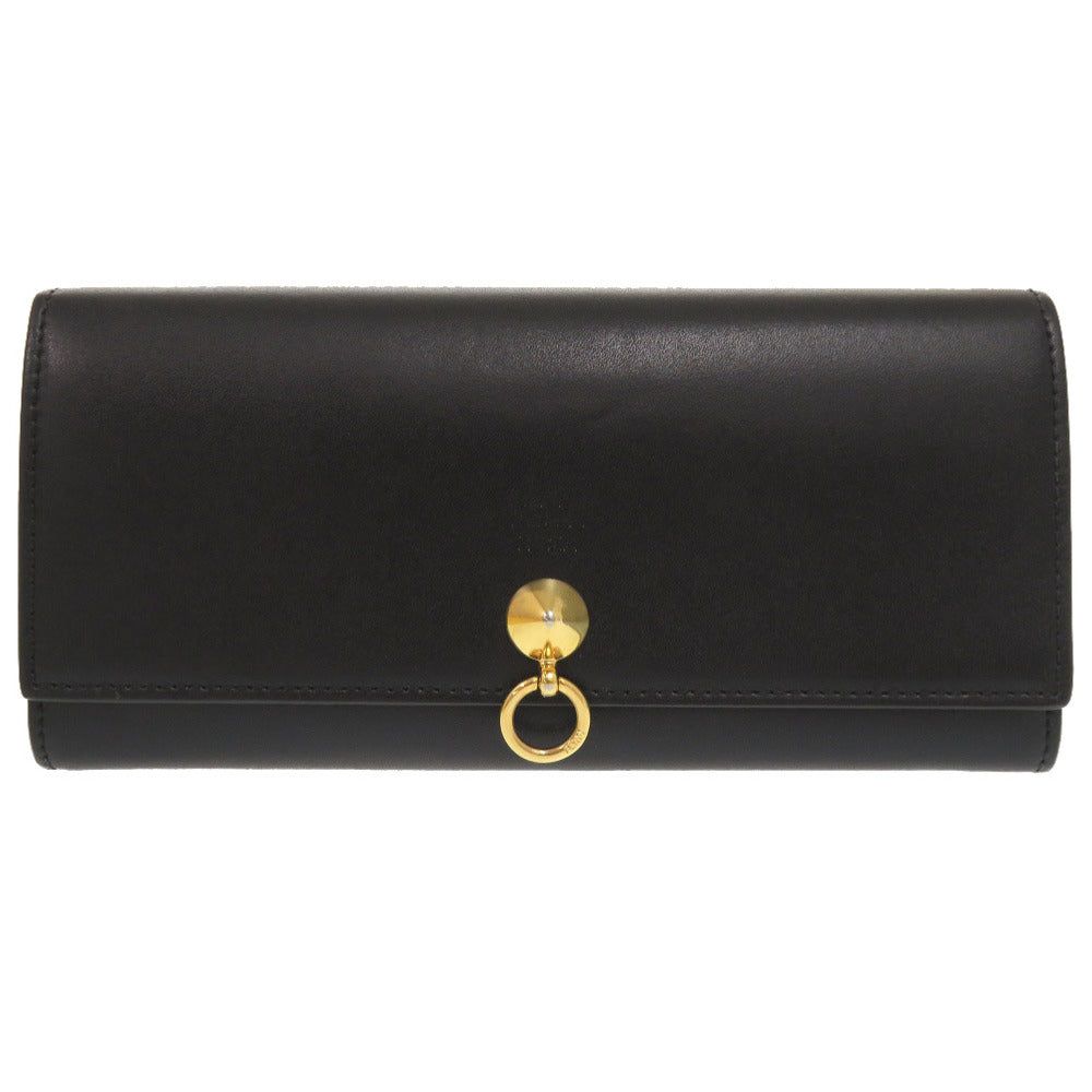 FENDI Long Wallet Purse 8M2051 leather black By The Way Continental