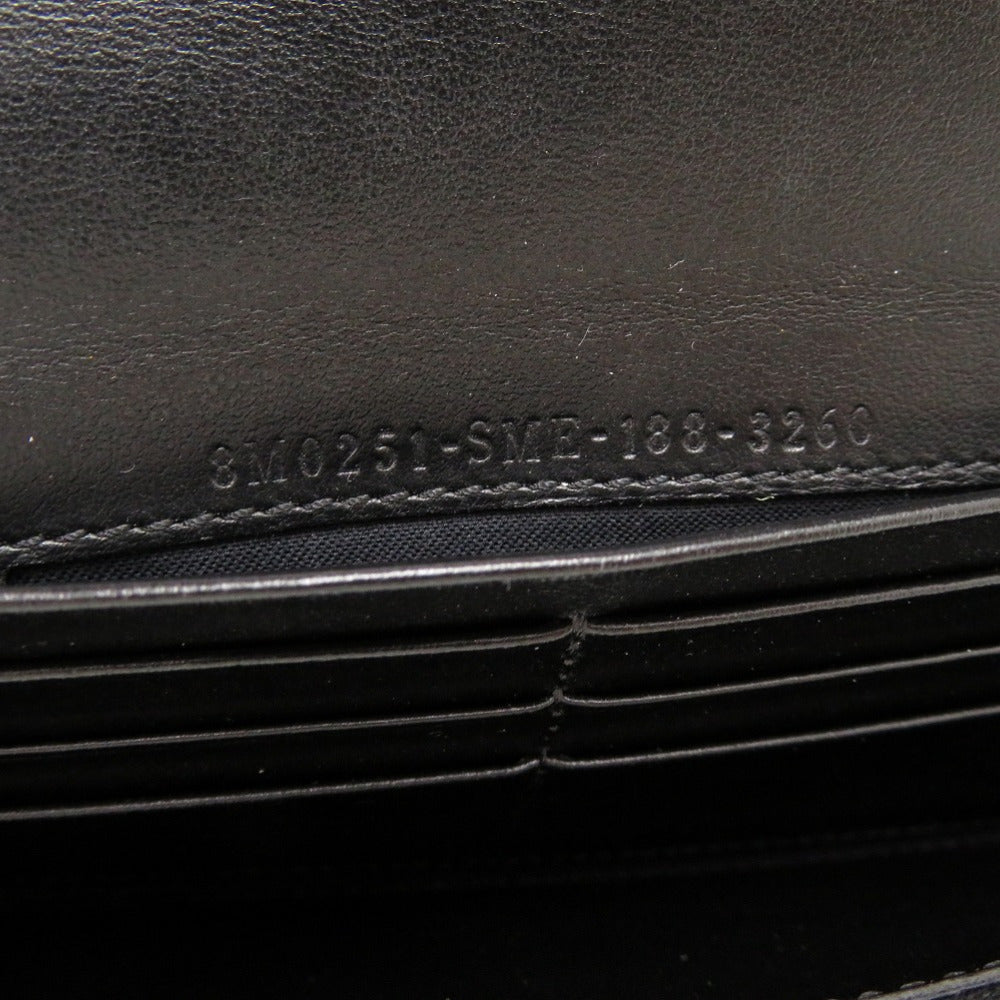 FENDI Long Wallet Purse 8M2051 leather black By The Way Continental