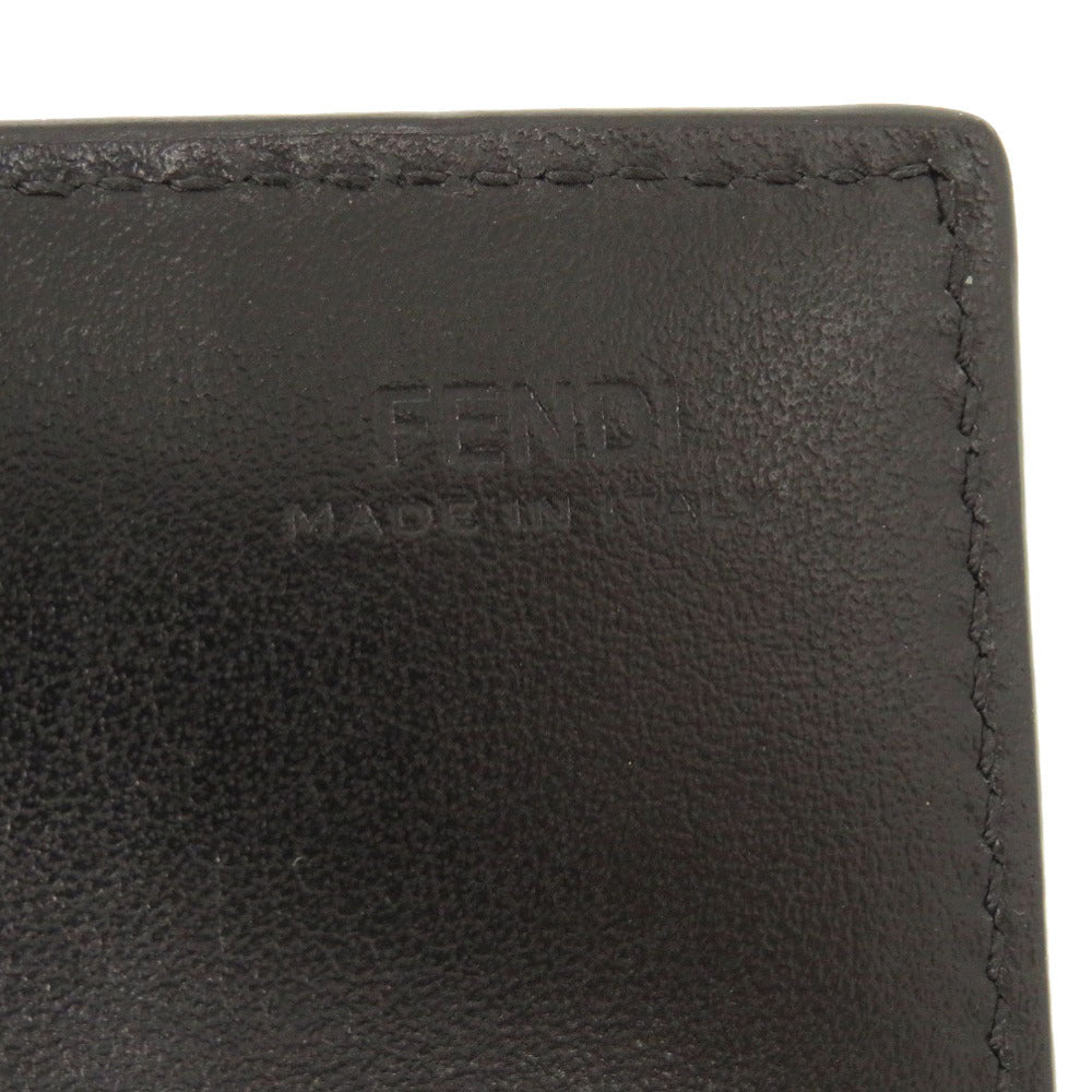 FENDI Long Wallet Purse 8M2051 leather black By The Way Continental