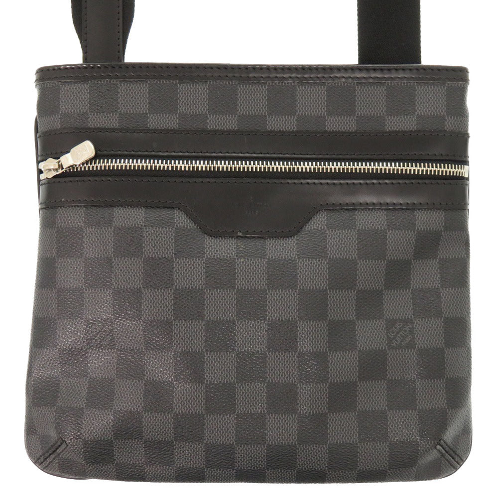 LOUIS VUITTON Shoulder Bag N58028 Damier Grafitto Canvas gray Damier Graphite Tomas Women Used Authentic