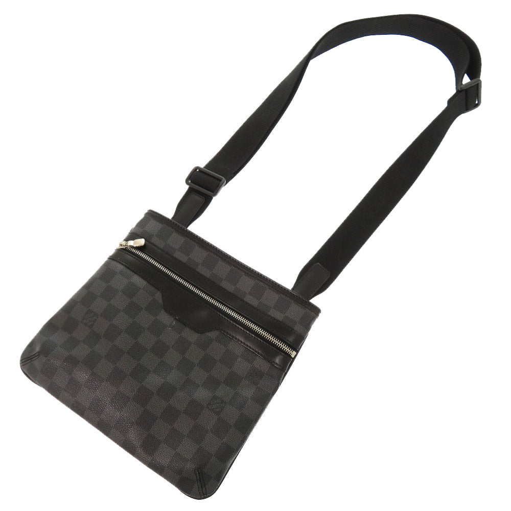 LOUIS VUITTON Shoulder Bag N58028 Damier Grafitto Canvas gray Damier Graphite Tomas Women Used Authentic