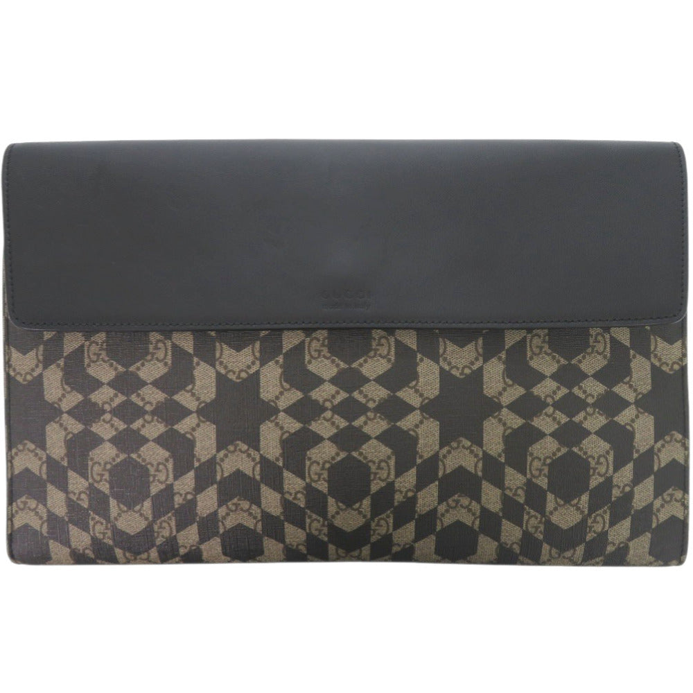 GUCCI Clutch bag 406725 PVC, Leather beige