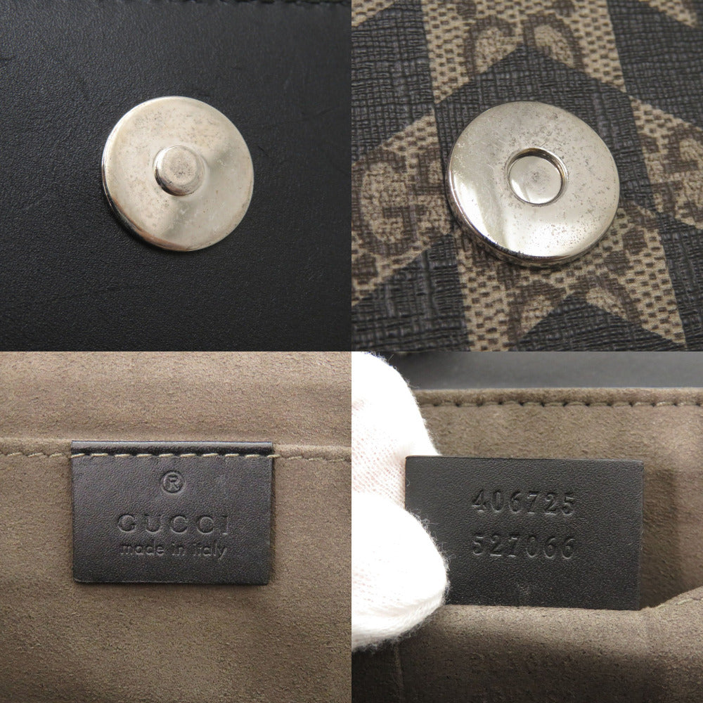 GUCCI Clutch bag 406725 PVC, Leather beige