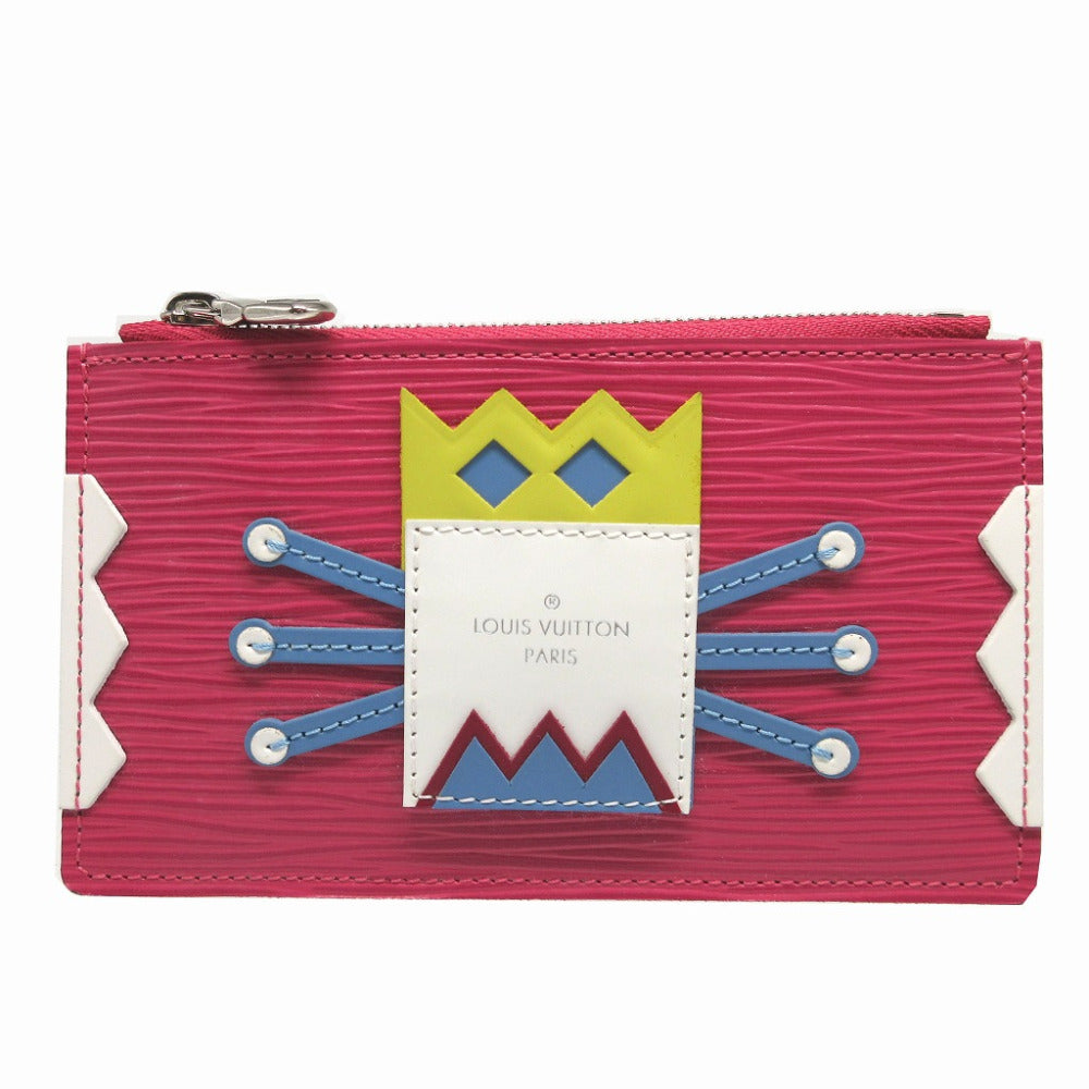 LOUIS VUITTON Coin case M60788 Epi Leather pink Epi Pochette Cle Tribal Mask