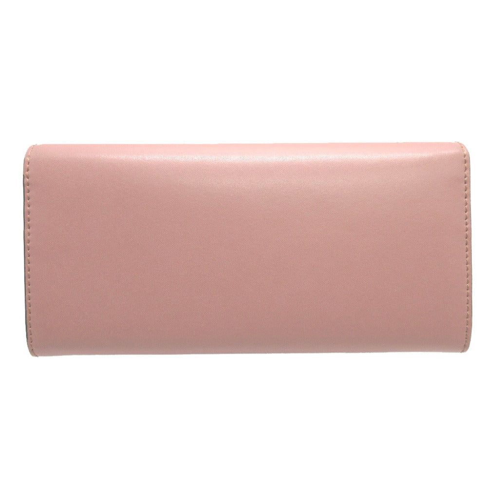 FENDI Long Wallet Purse 8M0251 leather pink By the way