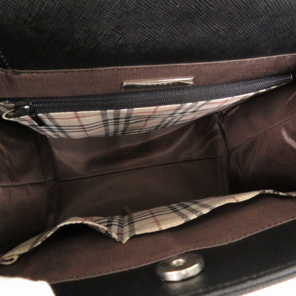 BURBERRY Handbag leather black Nova Check