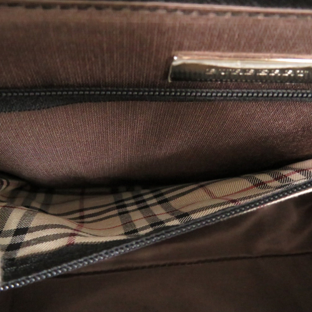 BURBERRY Handbag leather black Nova Check