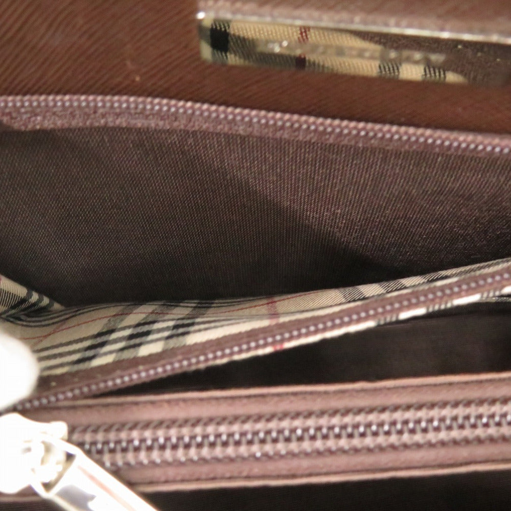 BURBERRY Tote Bag leather Brown