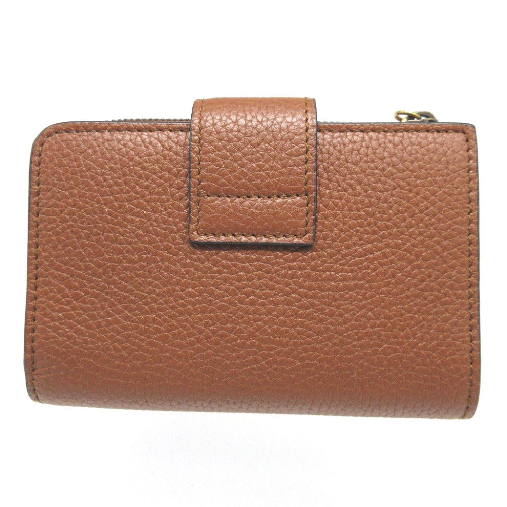 GUCCI Bifold Wallet 739498 leather Brown Double G