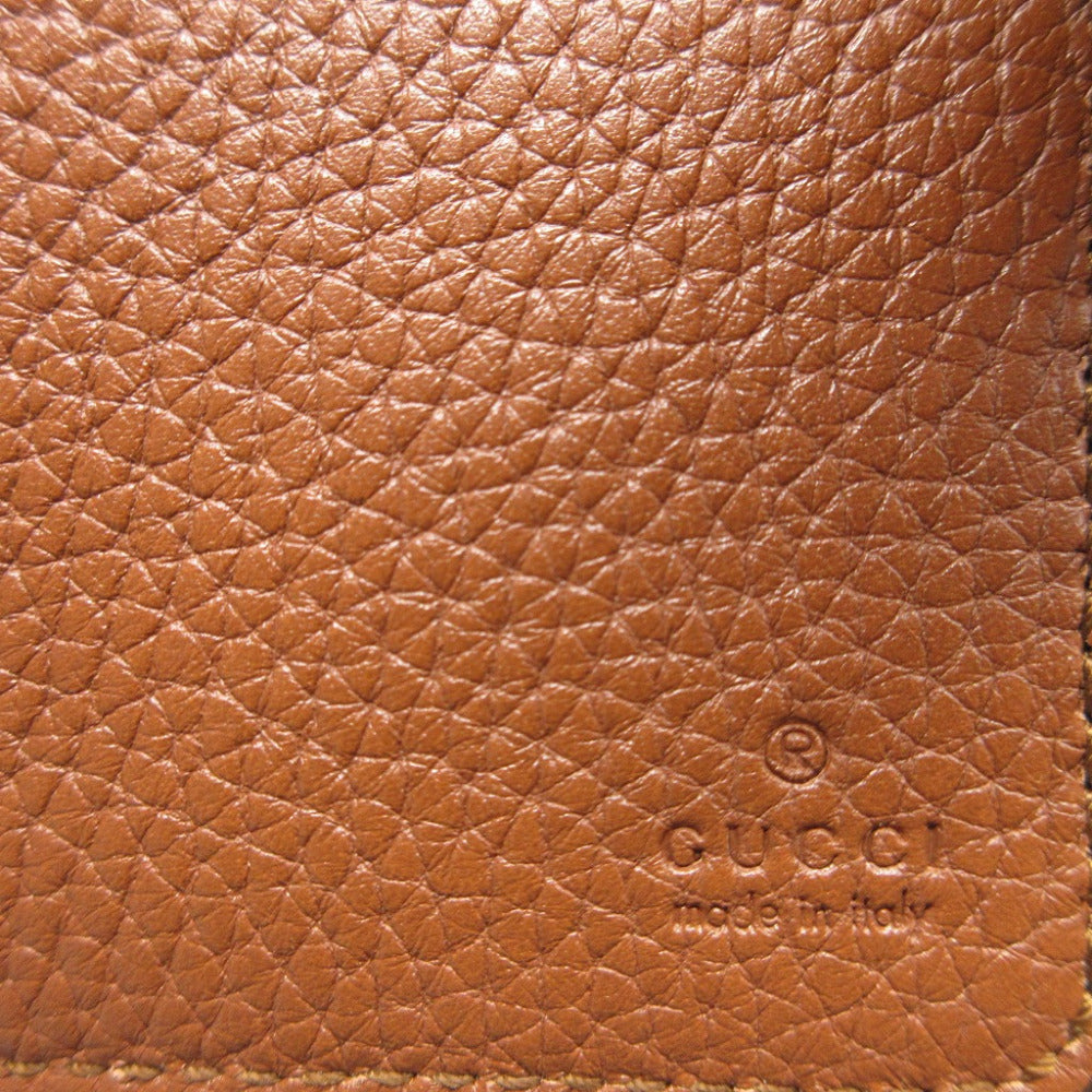 GUCCI Bifold Wallet 739498 leather Brown Double G