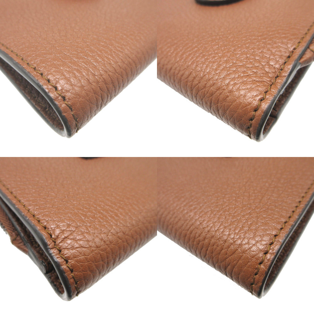 GUCCI Bifold Wallet 739498 leather Brown Double G