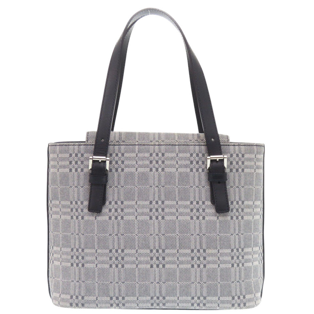 BURBERRY Handbag Canvas, Leather gray