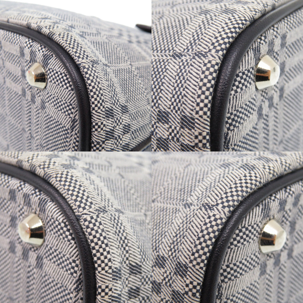 BURBERRY Handbag Canvas, Leather gray