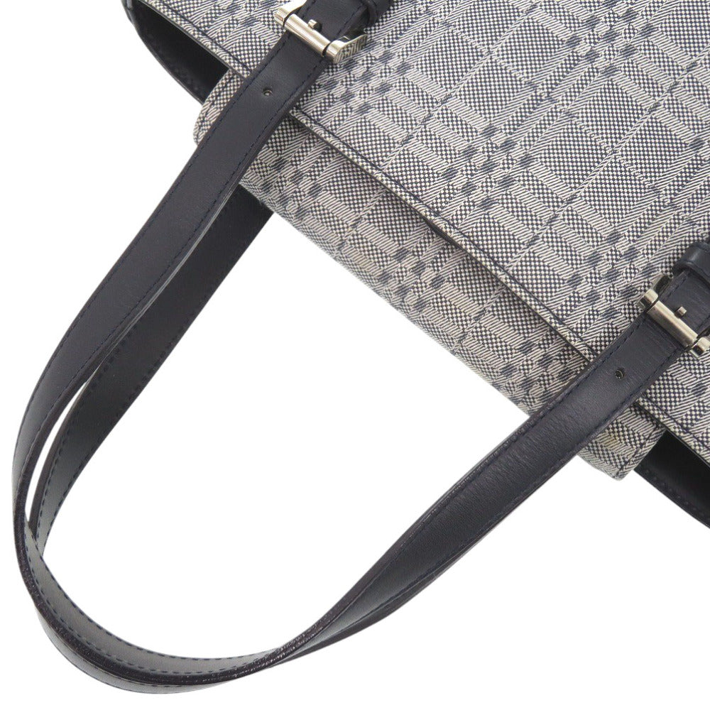 BURBERRY Handbag Canvas, Leather gray