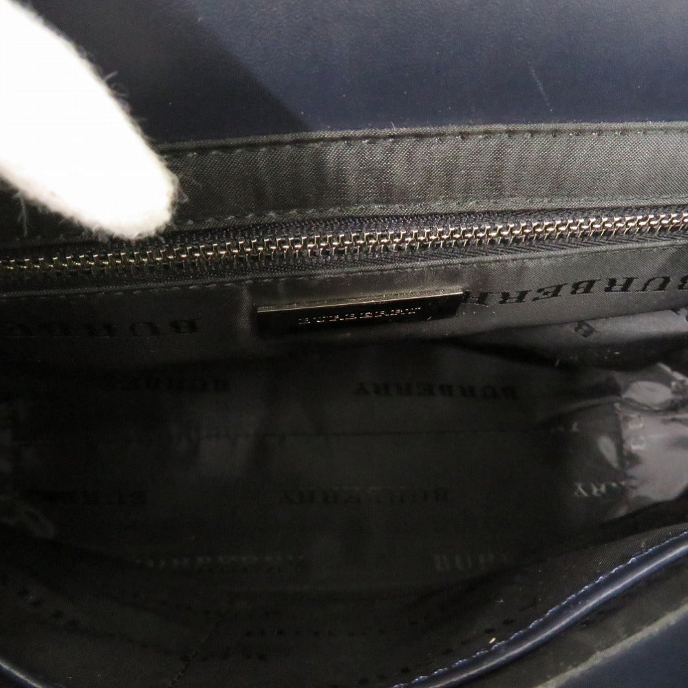 BURBERRY Handbag Canvas, Leather gray