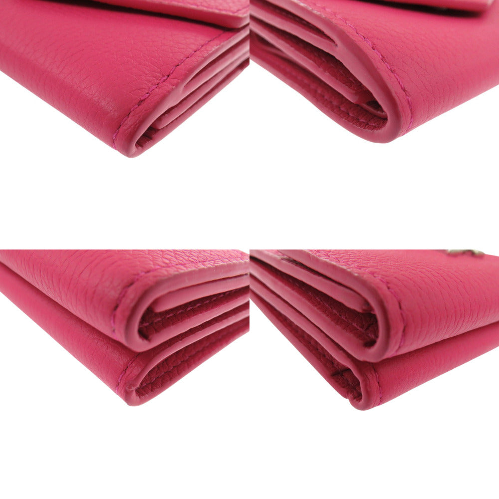 LOUIS VUITTON Tri-fold wallet M67860 leather pink Portefeuille Rock Mini
