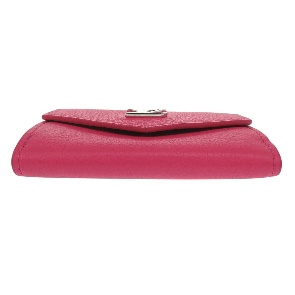 LOUIS VUITTON Tri-fold wallet M67860 leather pink Portefeuille Rock Mini