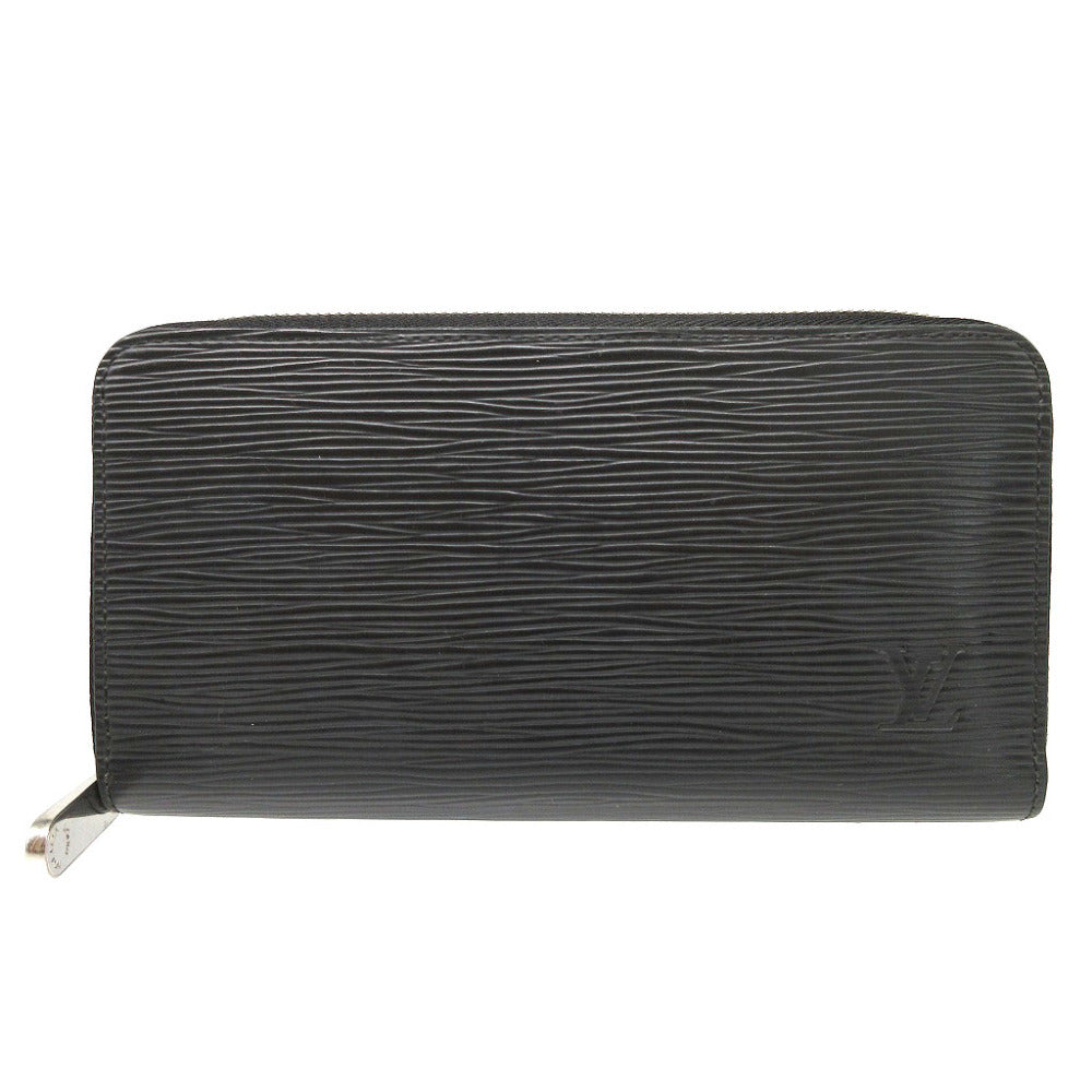 LOUIS VUITTON Long Wallet Purse M61857 Epi Leather Noir Epi Zippy wallet