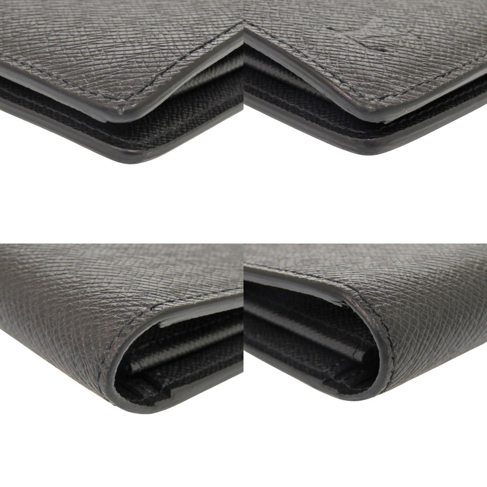 LOUIS VUITTON Long Wallet Purse M30501 Taiga Noir Portefeuille Plaza