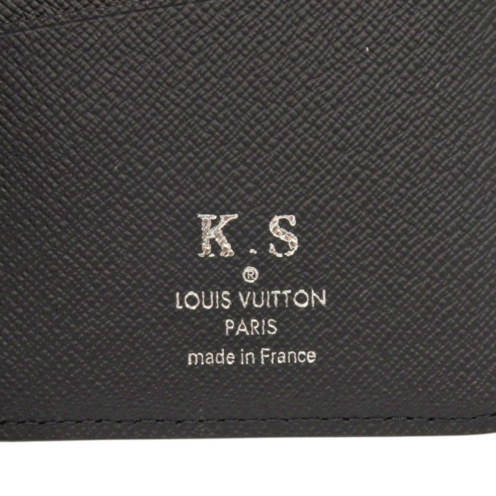 LOUIS VUITTON Long Wallet Purse M30501 Taiga Noir Portefeuille Plaza