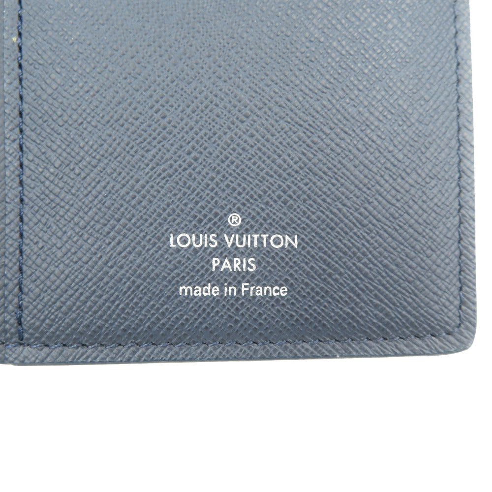 LOUIS VUITTON Long Wallet Purse M30502 Taiga Navy Taiga Portefeuille Braza