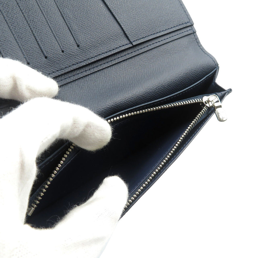 LOUIS VUITTON Long Wallet Purse M30502 Taiga Navy Taiga Portefeuille Braza