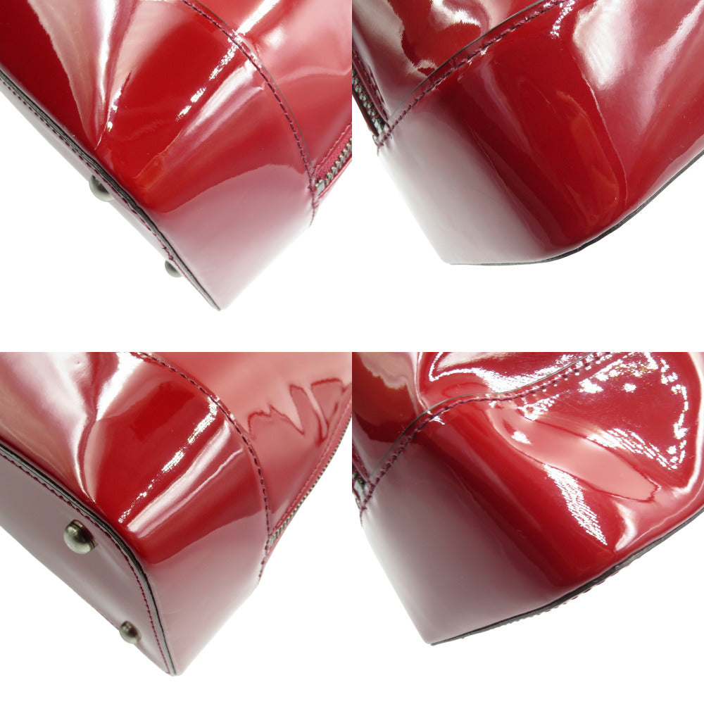 BURBERRY Tote Bag Patent leather Bordeaux