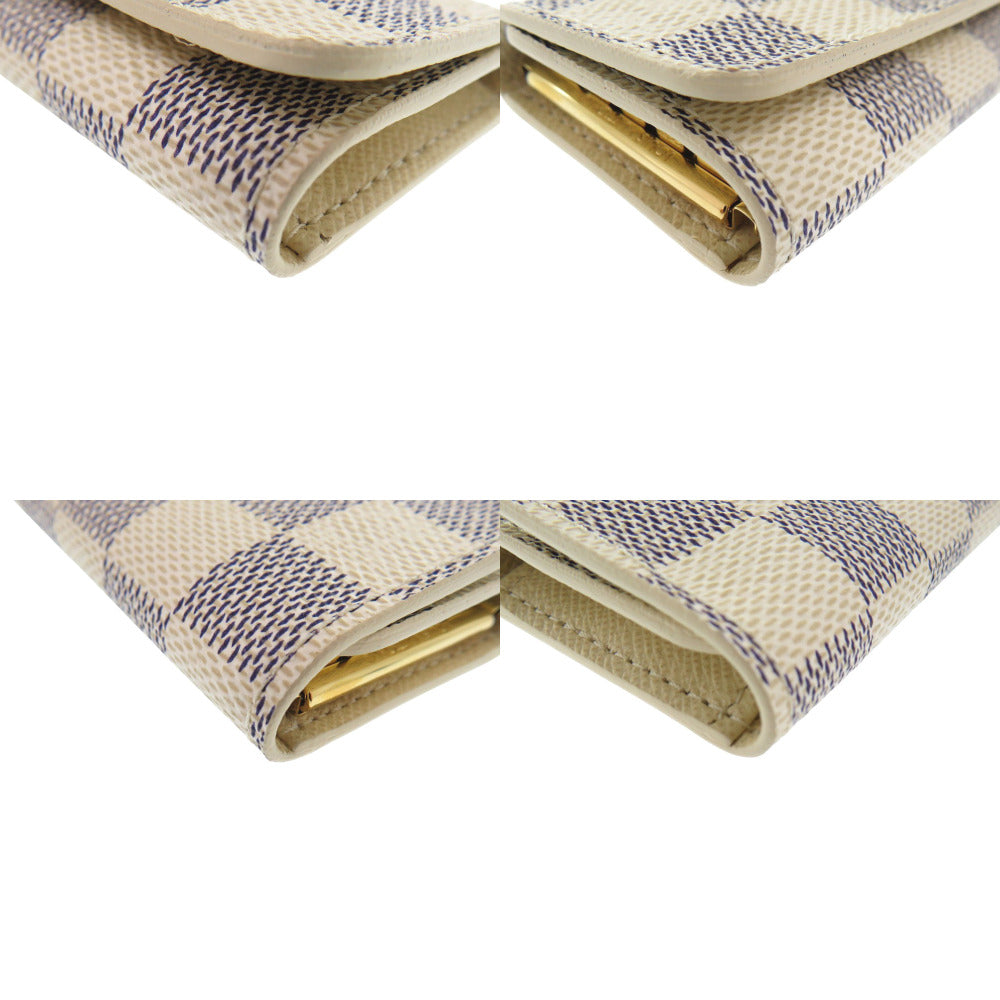 LOUIS VUITTON Key case Key holder N60020 Damier Azur Canvas gray Multicles4
