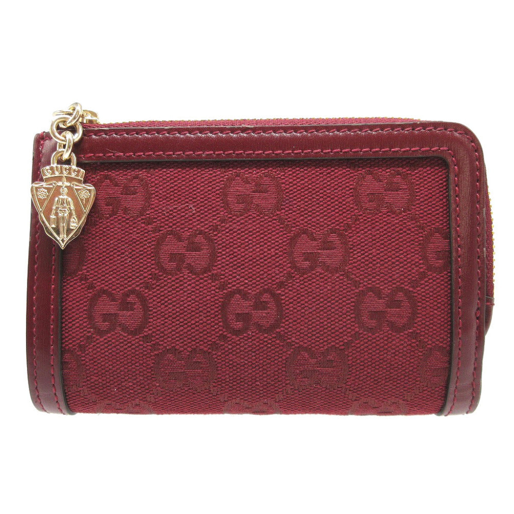GUCCI Bifold Wallet 790036 GG canvas, leather Bordeaux