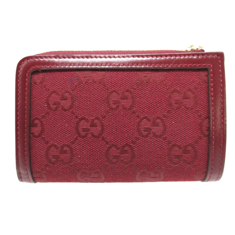 GUCCI Bifold Wallet 790036 GG canvas, leather Bordeaux