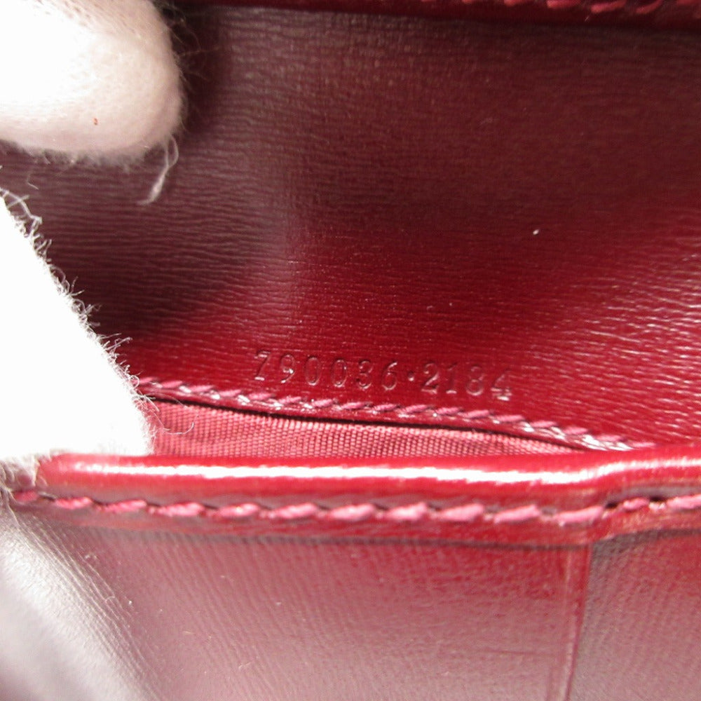 GUCCI Bifold Wallet 790036 GG canvas, leather Bordeaux