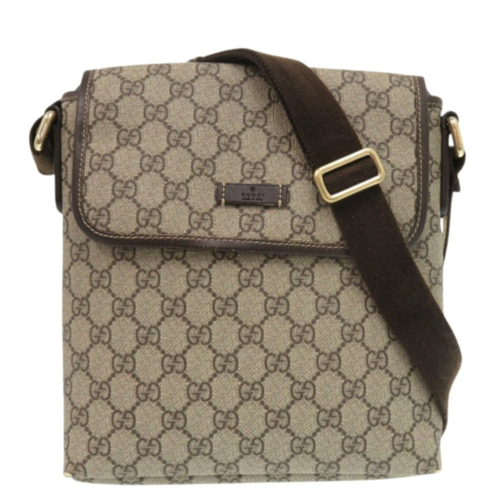 GUCCI Shoulder Bag 223666 GG Supreme Brown