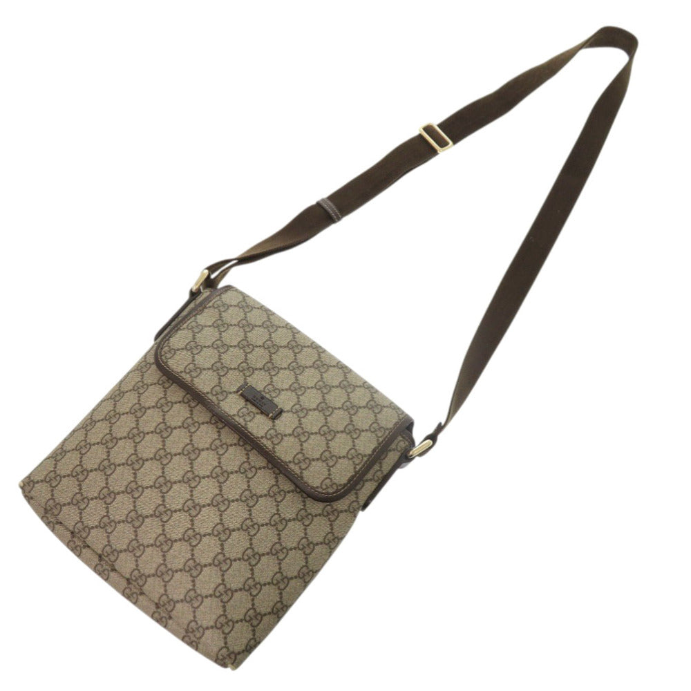 GUCCI Shoulder Bag 223666 GG Supreme Brown