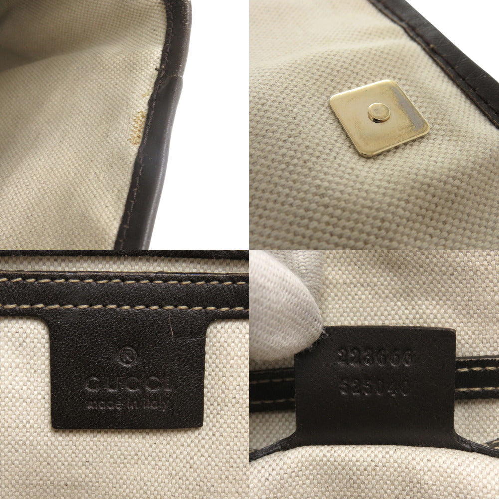 GUCCI Shoulder Bag 223666 GG Supreme Brown