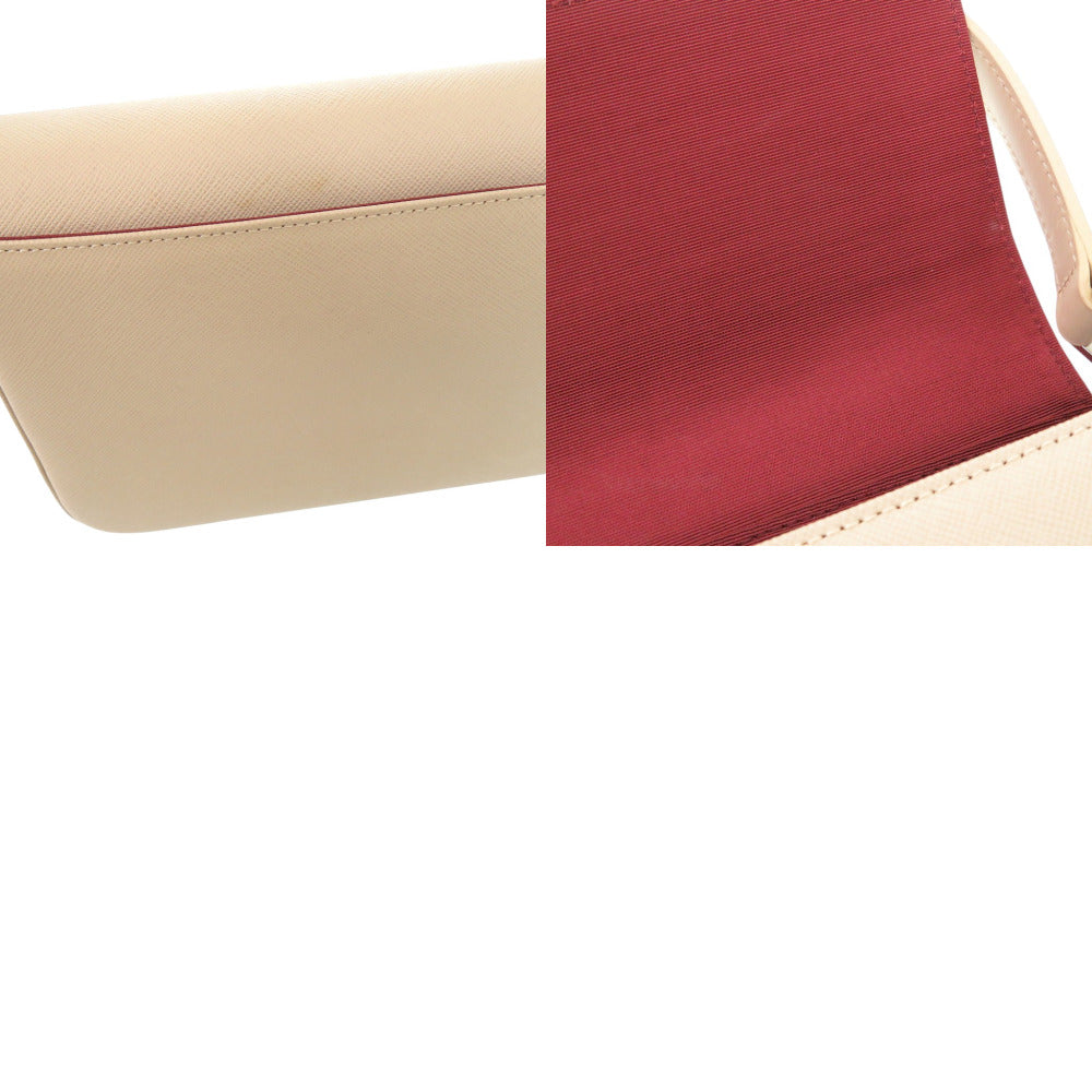 BURBERRY Handbag leather beige With logo