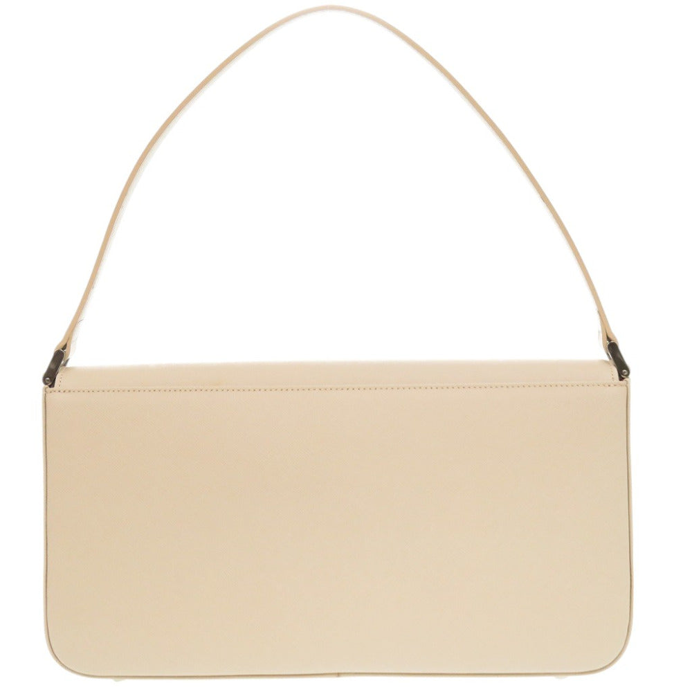 BURBERRY Handbag leather beige With logo