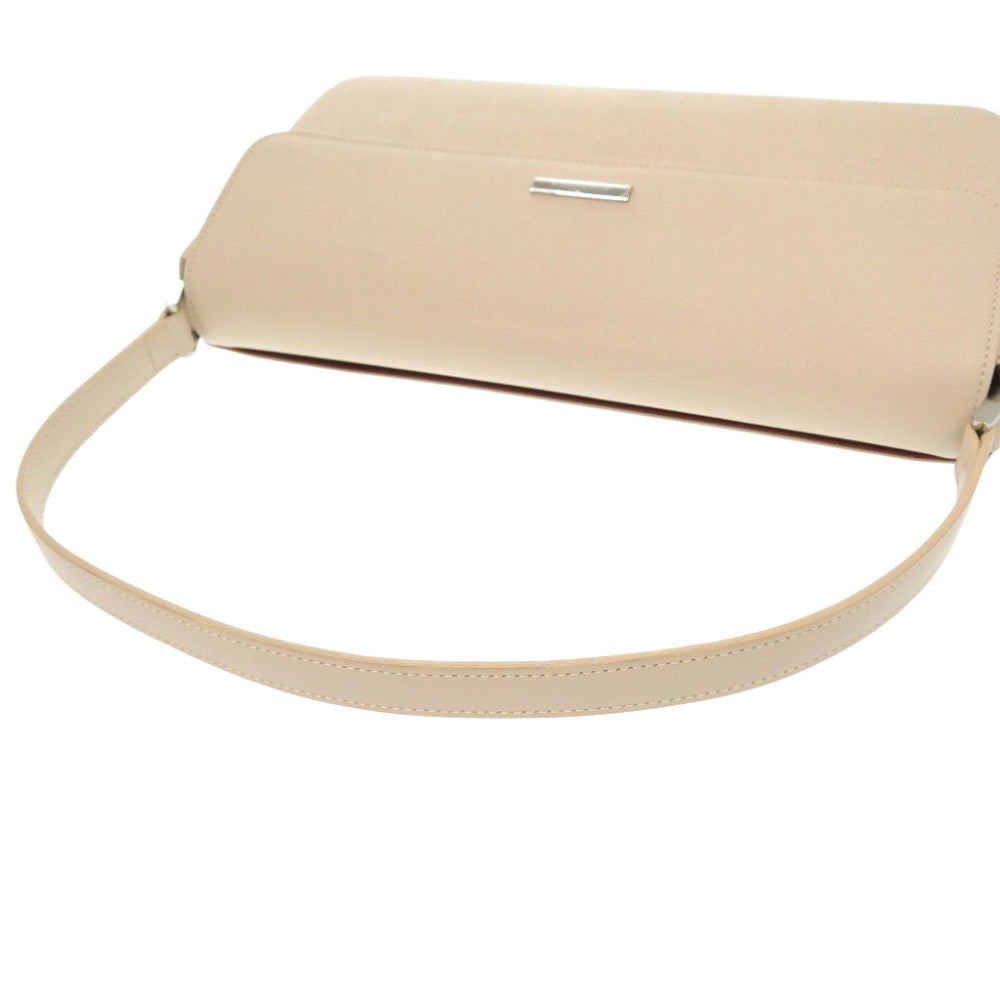 BURBERRY Handbag leather beige With logo