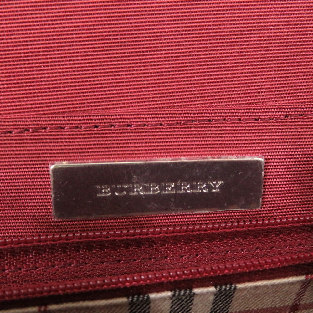 BURBERRY Handbag leather beige With logo